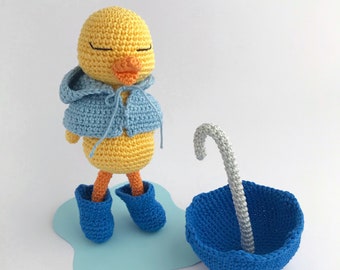 Duck Amigurumi Crochet Pattern, Crochet Duckling Pattern, Puddles the Duck