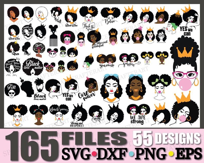 Download Afro Woman Svg Afro Girl Svg Afro Svg Black Woman Svg Etsy