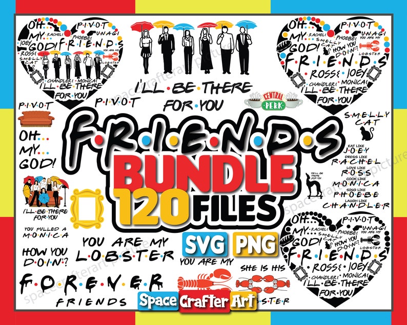 Download Friends svg Friends Bundle svg Friends font svg for Cricut ...