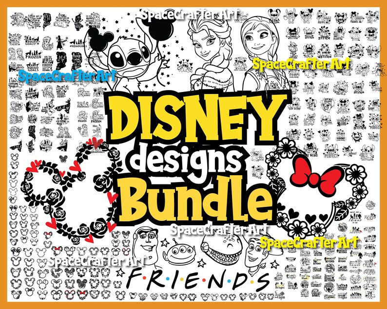 Disney Svg Bundle Mickey Svg Minnie Svg Disney Svg Disney Etsy