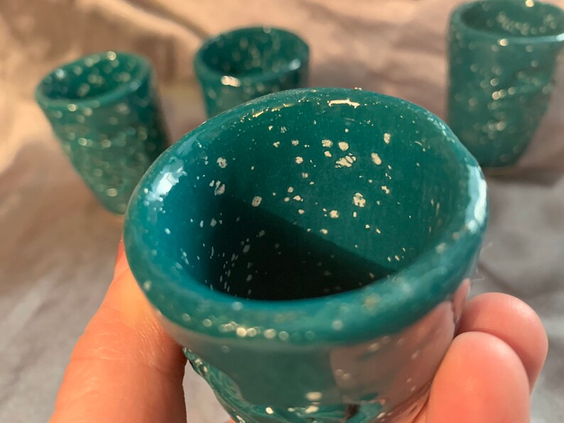 Octopus shot glass set of 2