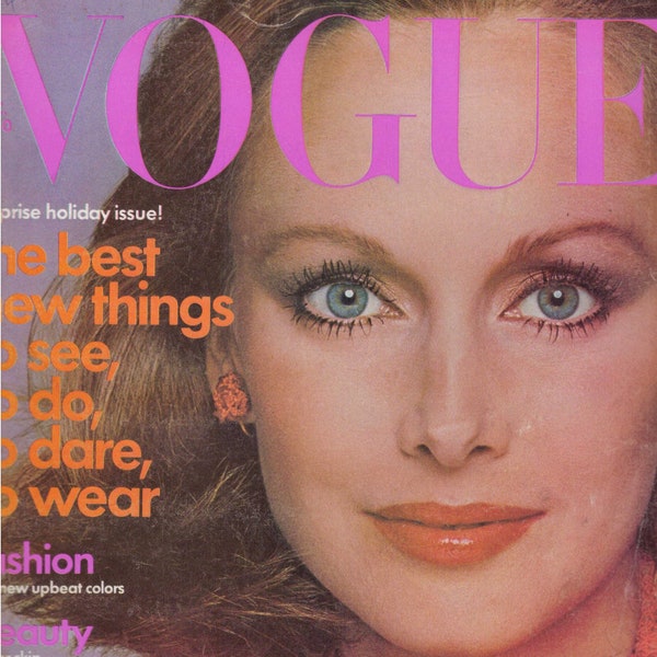 1975 Vogue Fashion Magazine Karen Graham Isabelle Adjani Gelsey Kirkland Leonard Bernstein Jimmie Walker Madeline Kahn Marisa Berenson 1970s