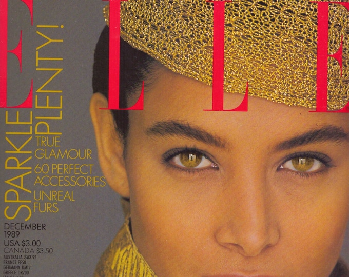 1989 Elle Vintage Fashion Magazine Kara Young Meg Tilly Lena Olin ...