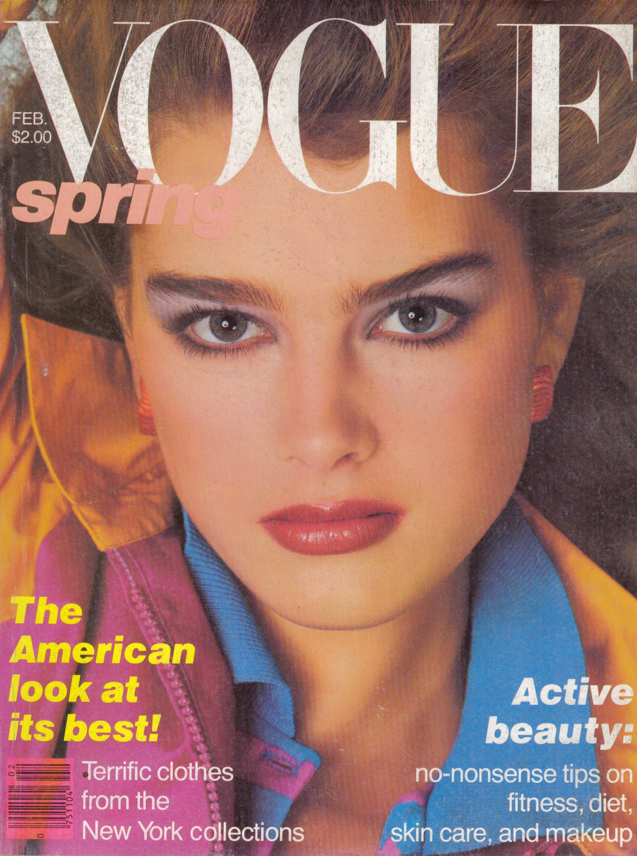 1980 Vogue Vintage Fashion Magazine Brooke Shields Gia Carangi Isabelle ...