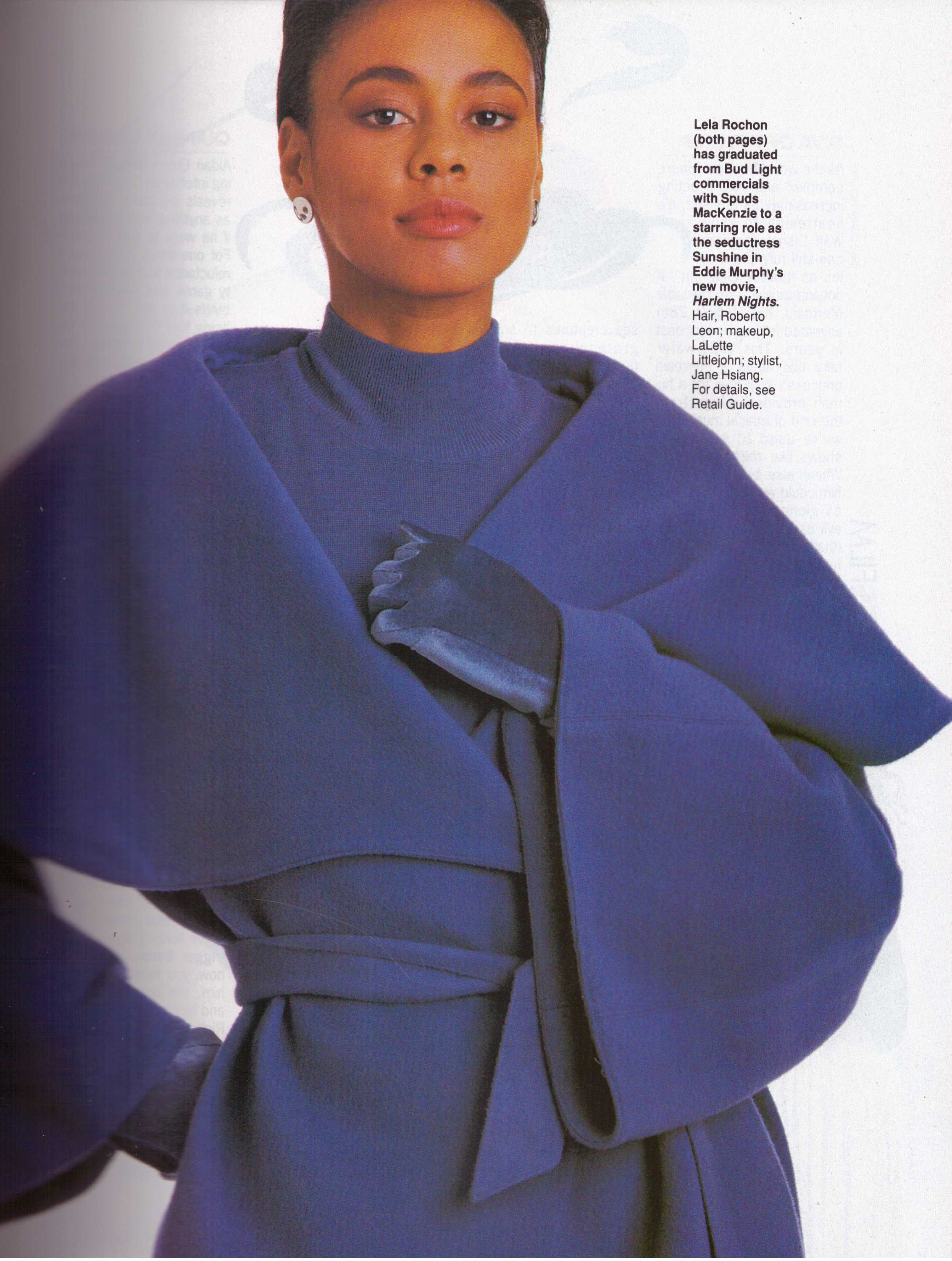 1989 Elle Vintage Fashion Magazine Kara Young Meg Tilly Lena Olin ...