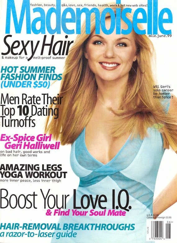 1999 Mademoiselle Magazine Geri Halliwell Ginger Spice Girls Natasha Lyonne  Russian Doll Vintage Sexy Hair Legs Yoga Workout 1990s - Etsy