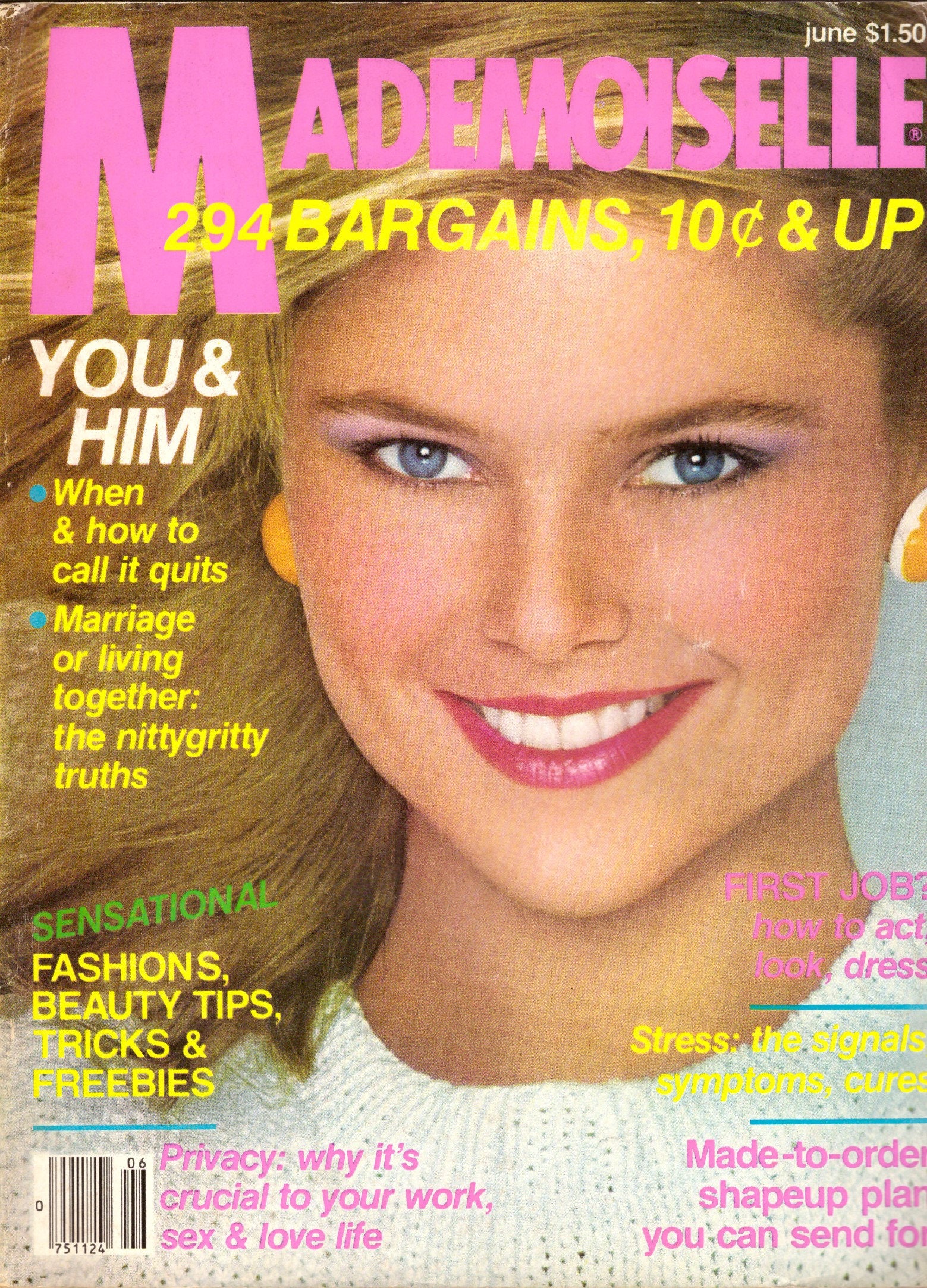 1980 Mademoiselle Vintage Fashion Magazine Christie Brinkley
