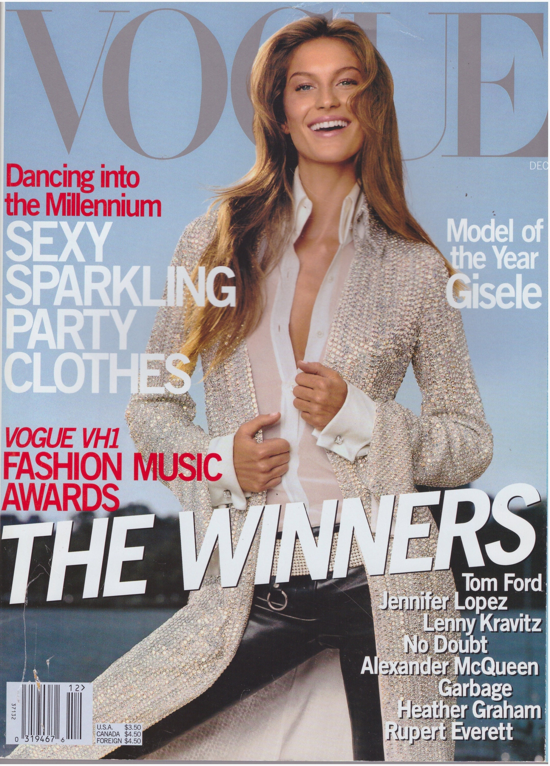 1998 Vogue VH1 Fashion Music Awards Magazine Gisele Bundchen | Etsy México