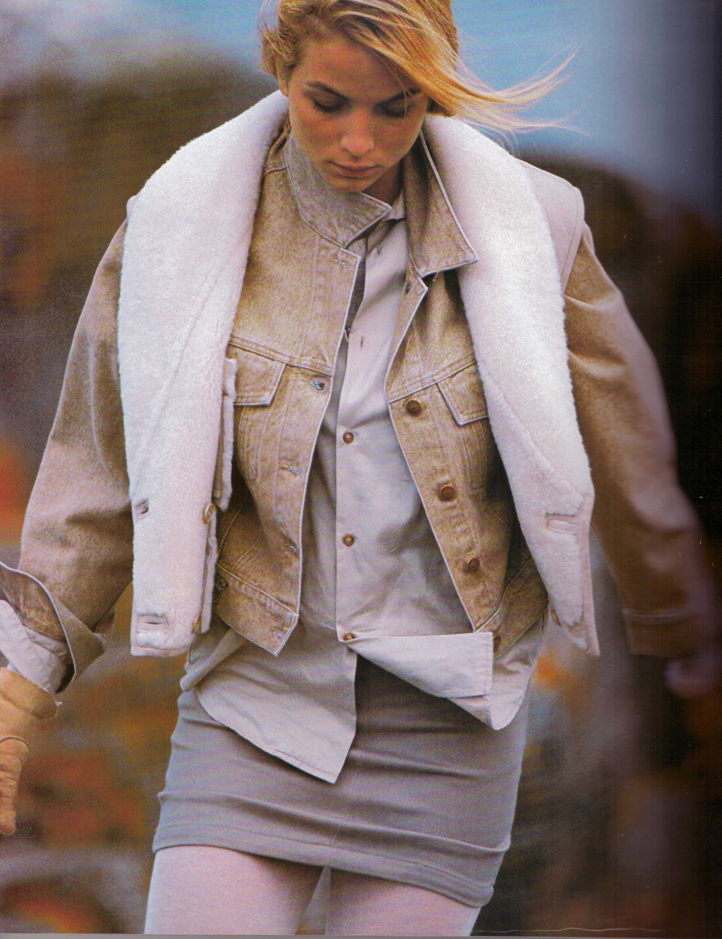 1989 Elle Vintage Fashion Magazine Kara Young Meg Tilly Lena Olin ...