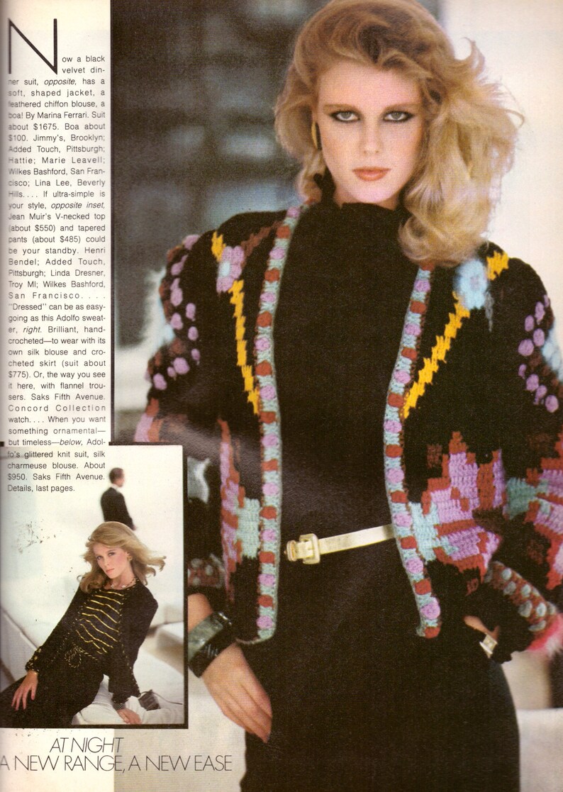1980 Vogue Fashion Magazine Brooke Shields Sigourney Weaver | Etsy