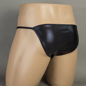 Flat Front, Skinny Strap, Full Coverage Rear Custom Bikini Swimwear or Underwear