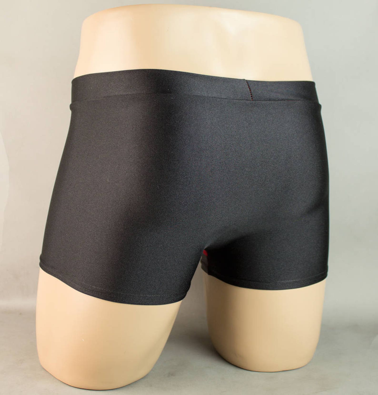 Black & Red Mens Swimwear Brief Speedo Trunks Etsy