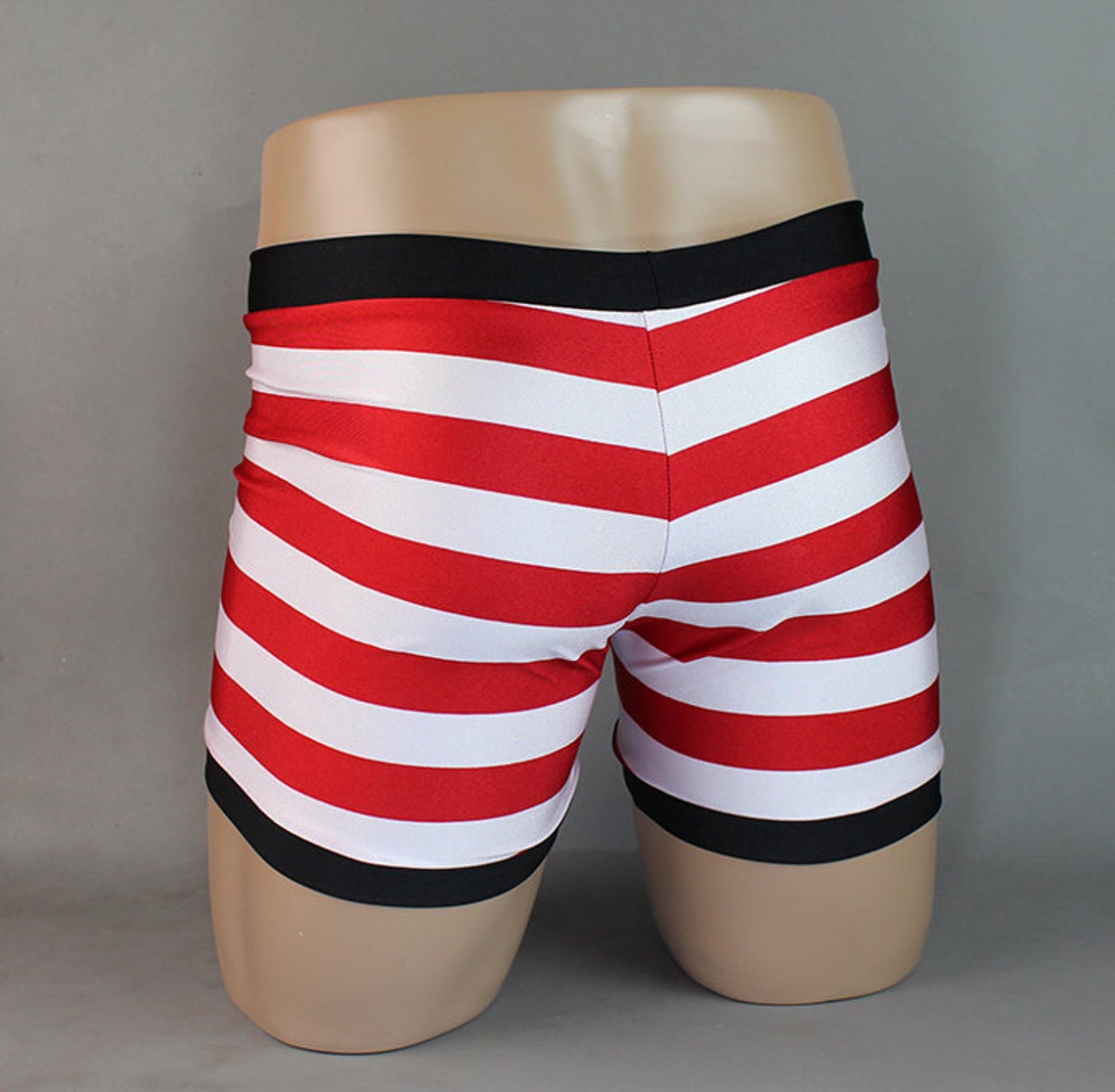 Drawstring Trunks Red Striped Mens Swimwear Brief Speedo | Etsy