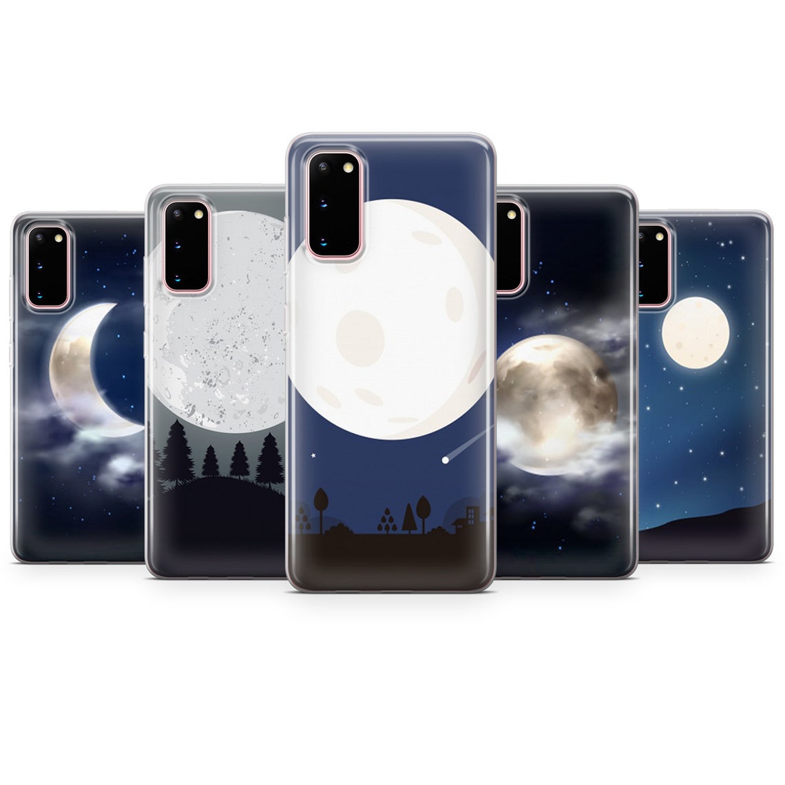 Moon Nightnight Background With Moon Beautiful Moon Phone - Etsy