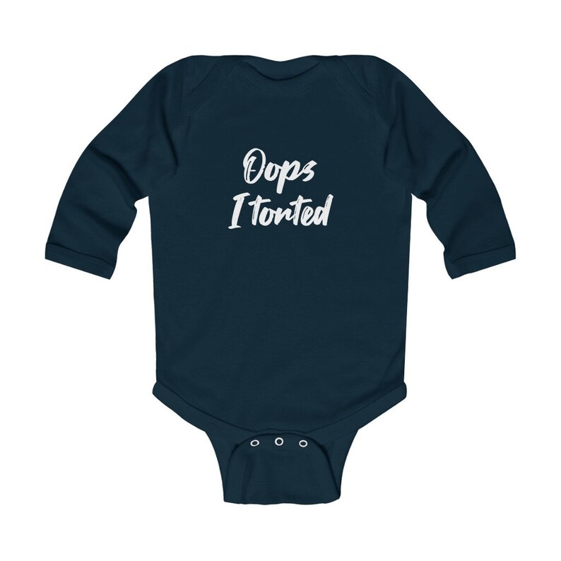 Oops I Torted Infant Long Sleeve Bodysuit Funny Attorney Baby Gift
