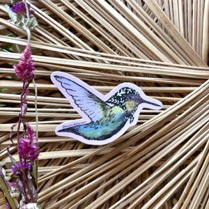 Autocollant en vinyle Nonna Colibri 3 po.