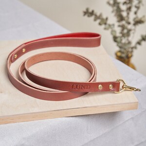Dog Leash - Medium Brown - Made in USA