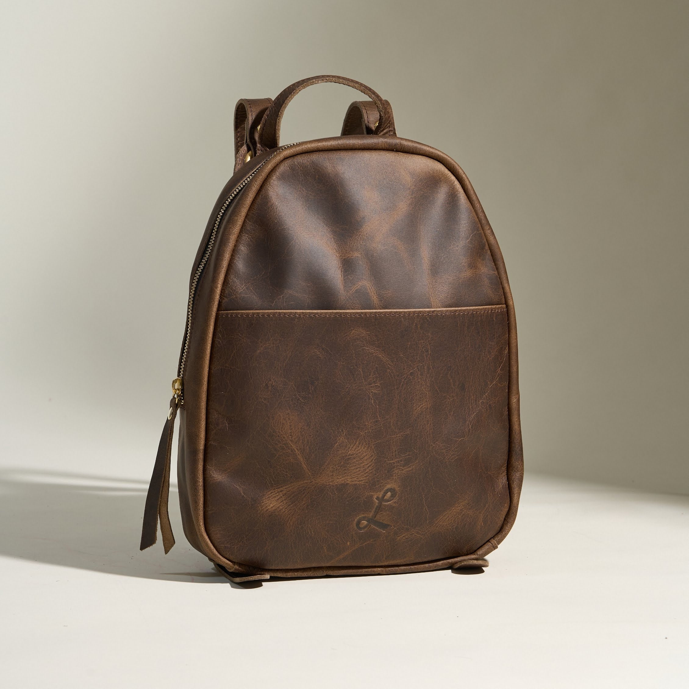 bill roms canvas and leather backpack Canvas & Leather Backpack