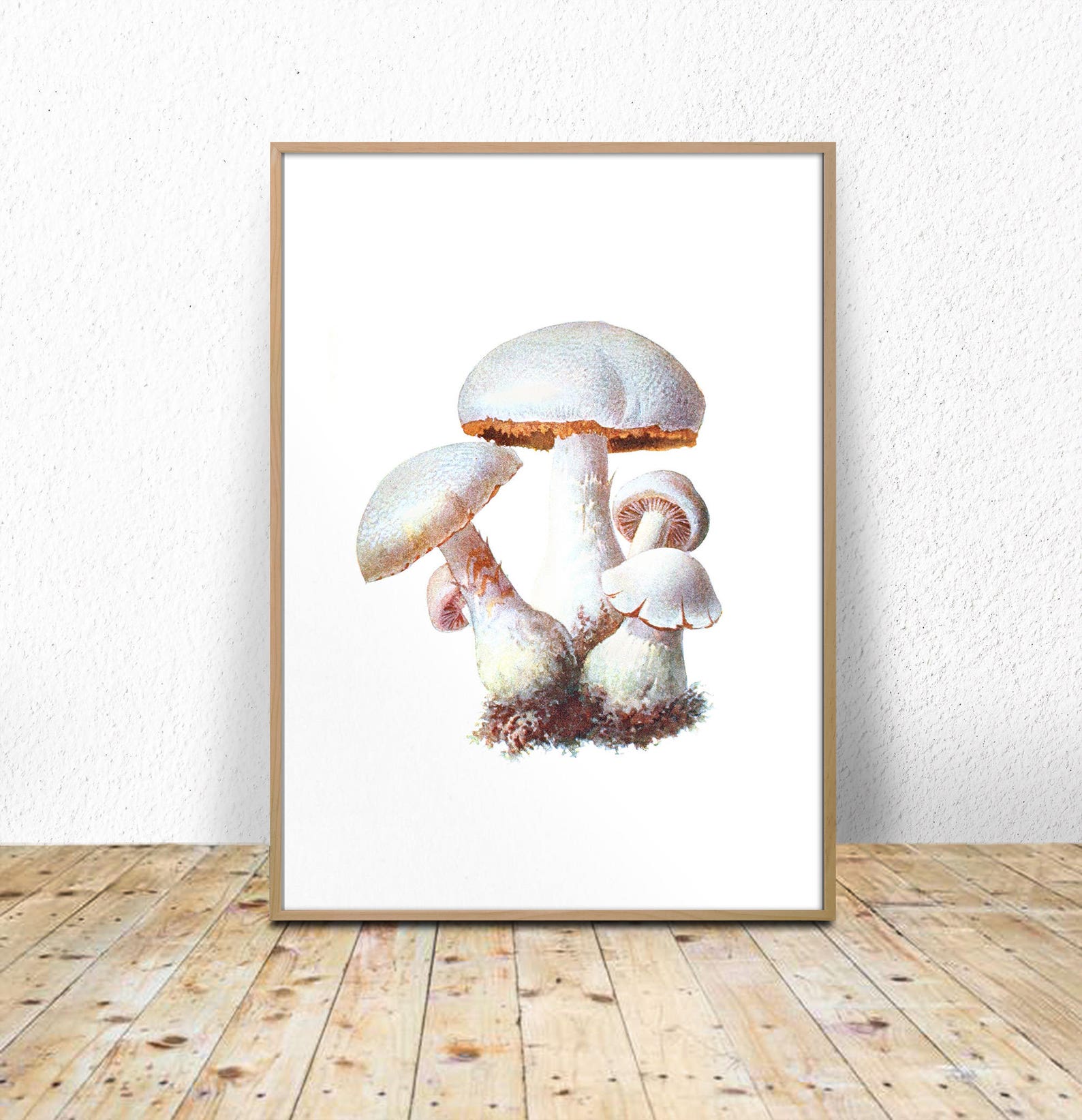 Gassy cap Mushroom printable Mushroom wall art Instant Etsy