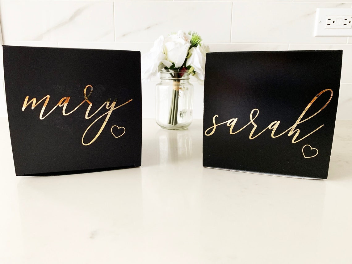 Black Bridesmaid Proposal Box Personalized Black Bridesmaid Proposal Box Personalized