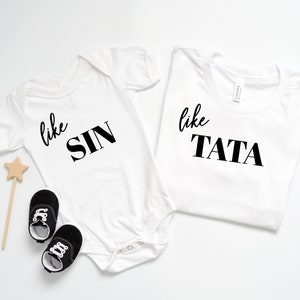 Like Father, Like Son, Tata Sin, Bosnian Croatian Family Shirt, Father&#39;s Day Gift