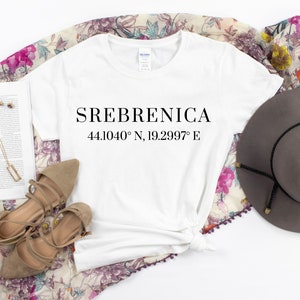 Srebrenica Shirt, Bosnian Gifts, Bosnian Woman&#39;s Women&#39;s T Shirt, Bosnia and Herzogovina