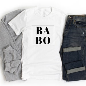 Babo Dad Shirt, Croatian Grandpa Shirt, Balkan, Bosnian, Pregnancy announcement to husband