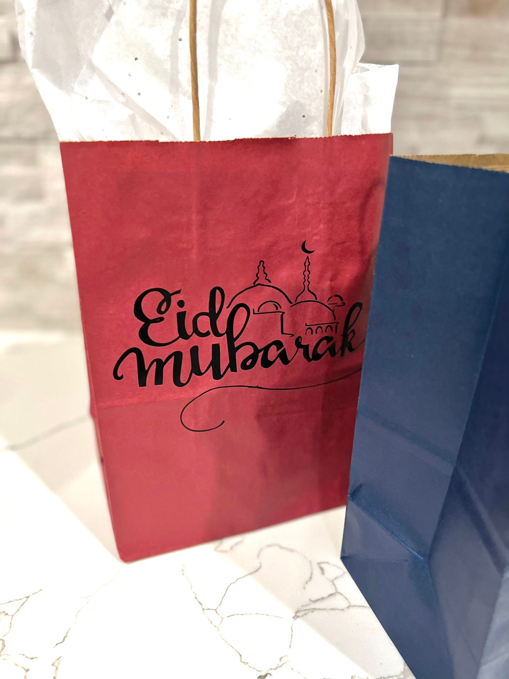 Eid Gift Bags Burgundy Bag Navy Bag Black Bag Eid Mubarak Etsy