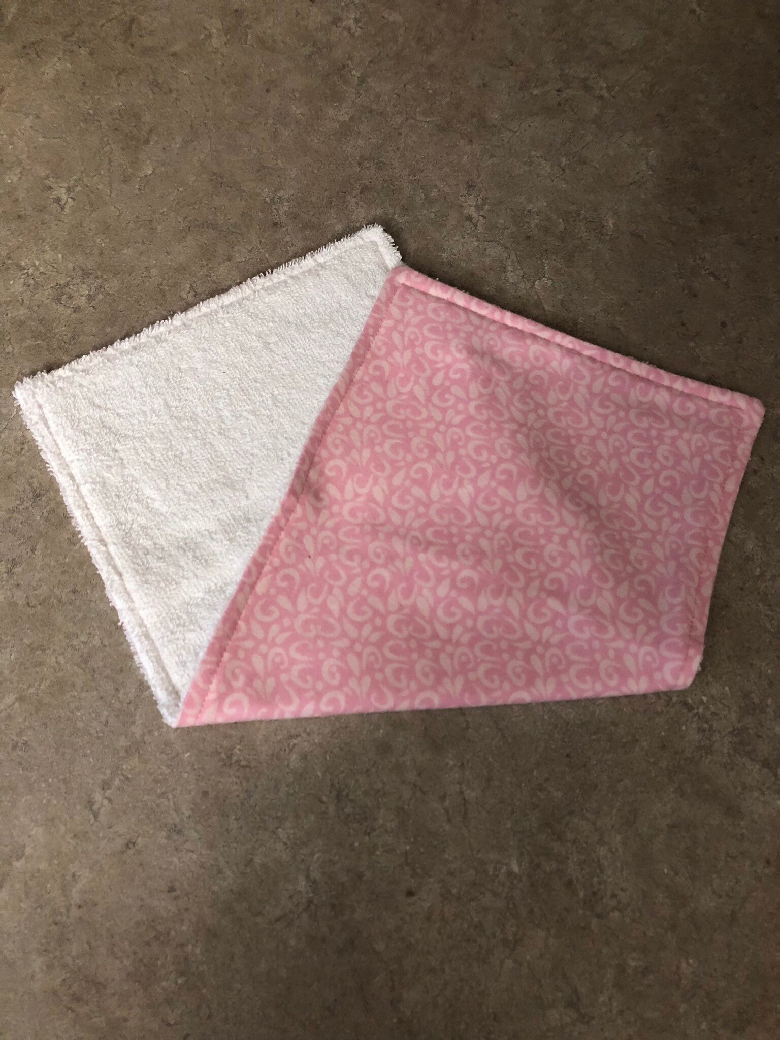 Baby Girl Burp Cloths Set of 3 Flannel Burp Cloths Etsy