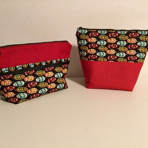 Set of 2 Cosmetic Bags, Toiletry Bags, Travel Bags, Make Up Bags
