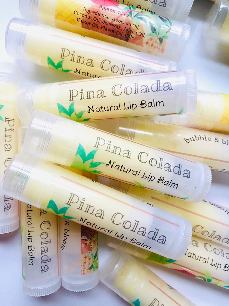 Pina Colada Lip Balm Pina Colada Lip Gloss Natural Lip Balm Etsy