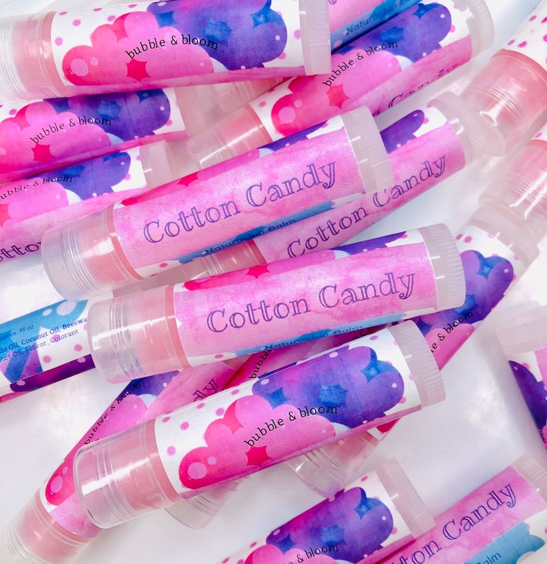 Cotton Candy Natural Lip Balm Cotton Candy Chapstick Etsy
