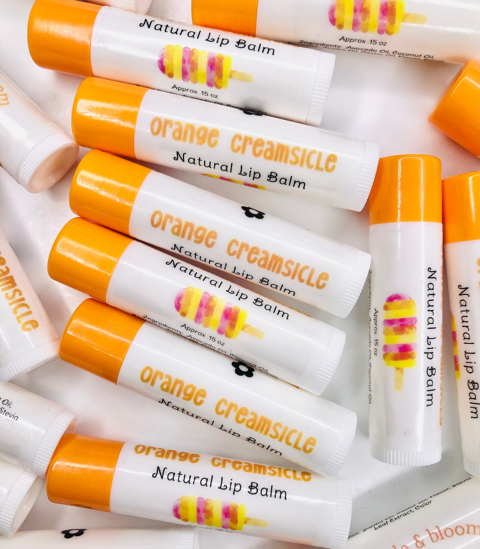 Orange Creamsicle Lip Balm Orange Lip Gloss Natural Lip Balm Etsy