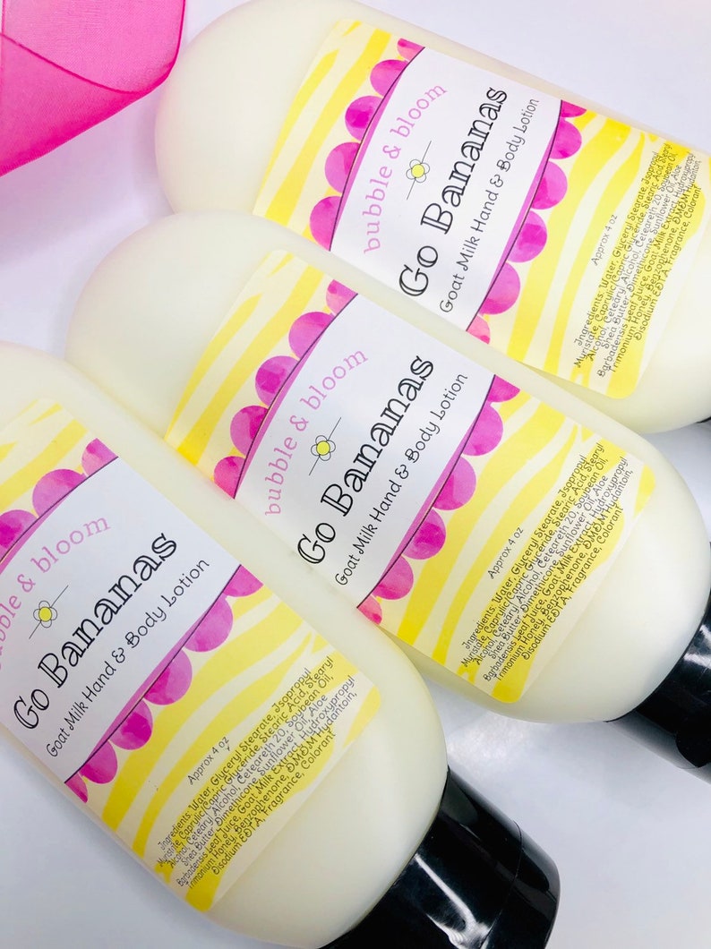 Banana Hand & Body Lotion Handcream Banana Moisturizer Etsy