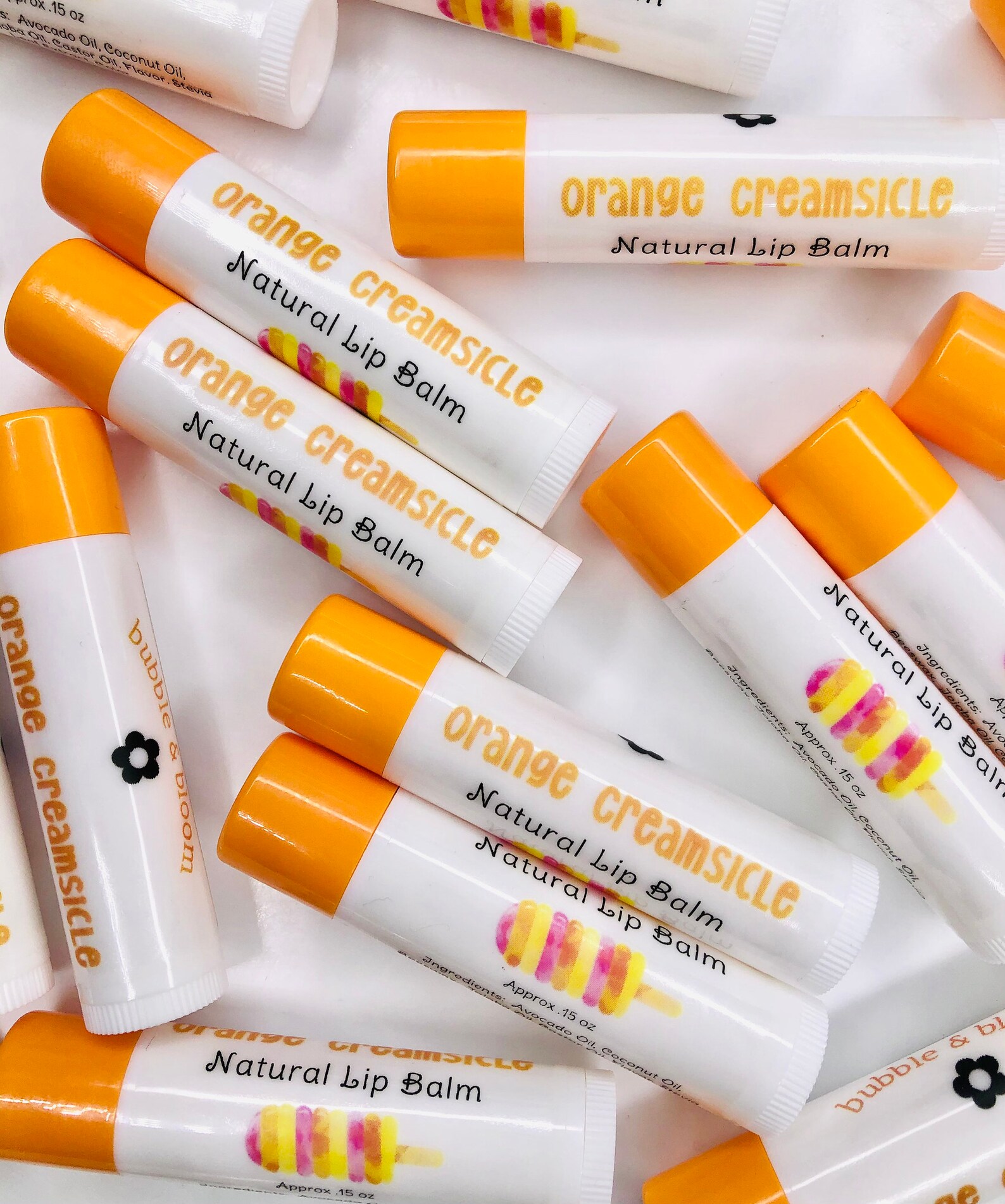 Orange Creamsicle Lip Balm Orange Lip Gloss Natural Lip Balm Etsy