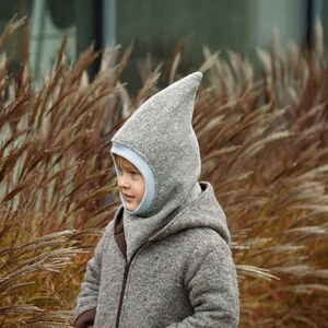 Kids winter hat, Dwarfs hat, baby balaclava wool, Hood Helmet, gnom&#39;es hat
