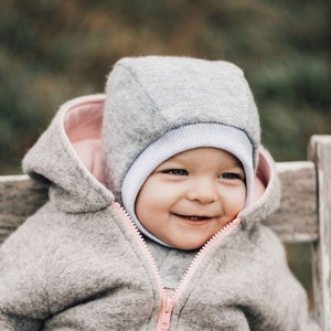 Newborn winter hat,baby balaclava wool, Hood Helmet