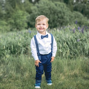 Boys Linen Suit, Baby Blessing Outfit, Boys Baptism Outfit, Baby Wedding Outfit