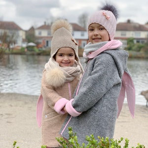 Baby girl jacket, Rabbit coat, Hoodies for girls, Bunny ears hoodie image 4