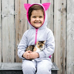 Cat Ear Hoodie, Cotton Overalls, Hoodie With Ears, Cool Hoodies