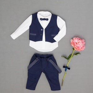 Ring Bearer Outfit, Page Boy Outfit, Boys Formal Wear, Baptism Outfit Boy