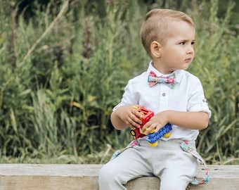 Baptism Outfit Boy, Boys Linen Suit, Baby Wedding Outfit, Toddler Boy Clothes