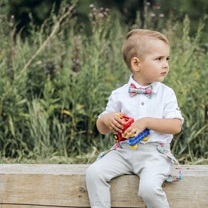 Baptism Outfit Boy, Boys Linen Suit, Baby Wedding Outfit, Toddler Boy Clothes