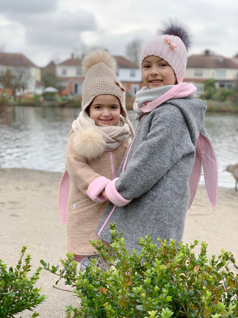 Baby girl jacket, Rabbit coat, Hoodies for girls, Bunny ears hoodie image 4
