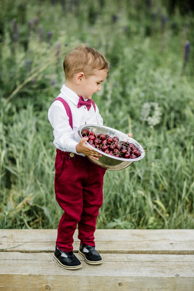 Ring Bearer Suit, Ring Bearer Outfit, Page Boy Outfit, Baptism Boy Outfit image 2