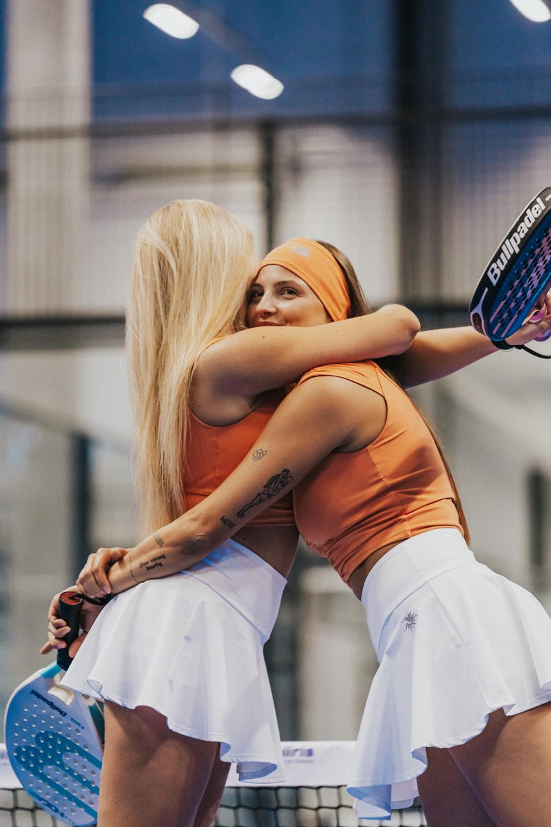 Wasit Padel White Padel Skirt: High Waist Tennis Skirt With Built-in Shorts - Etsy