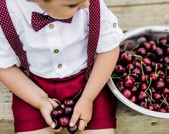 Baby Jungen Anzug: Boho Hochzeit Outfit, Ring Träger Kleidung