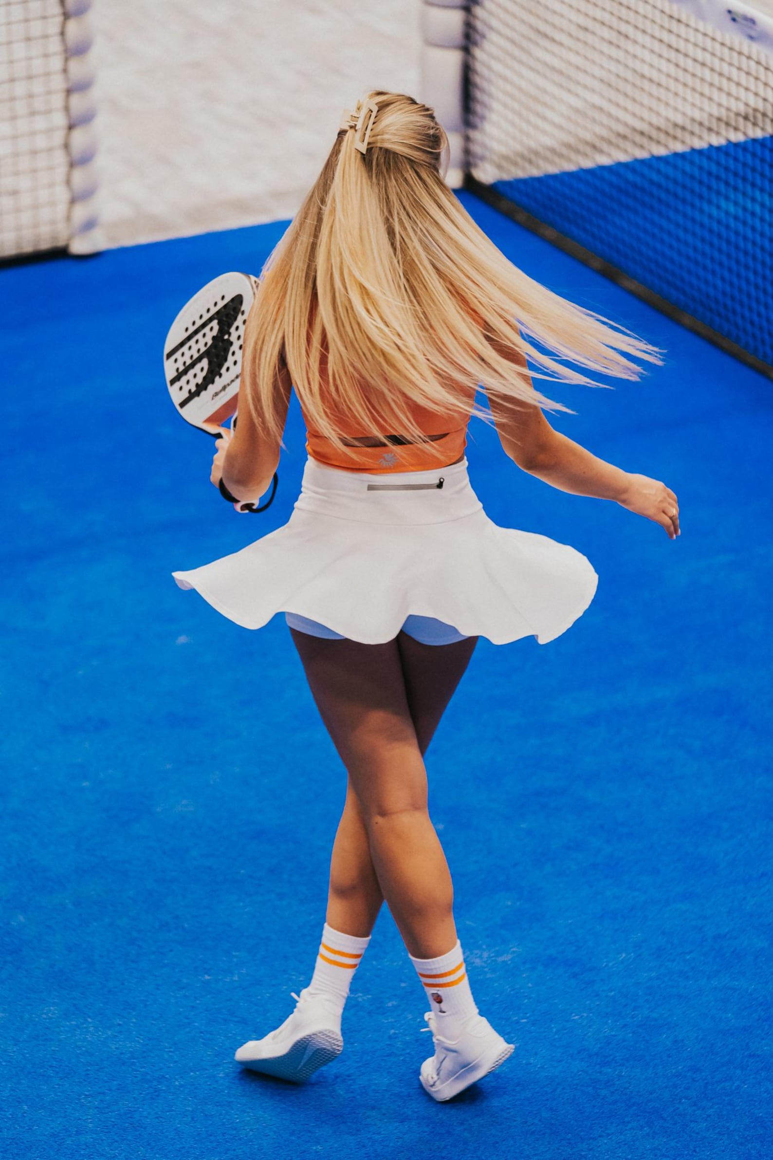 Wasit Padel White Padel Skirt: High Waist Tennis Skirt With Built-in Shorts - Etsy