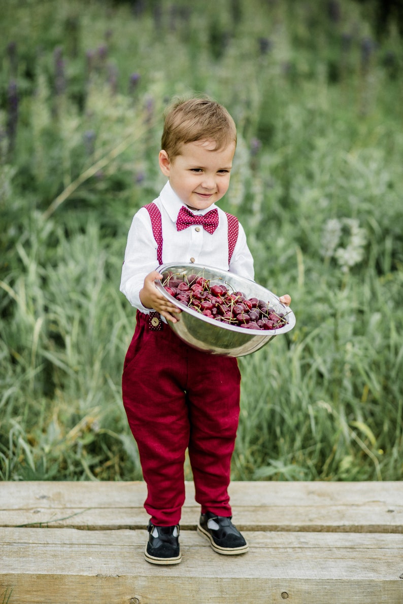 Ring Bearer Suit, Ring Bearer Outfit, Page Boy Outfit, Baptism Boy Outfit image 3