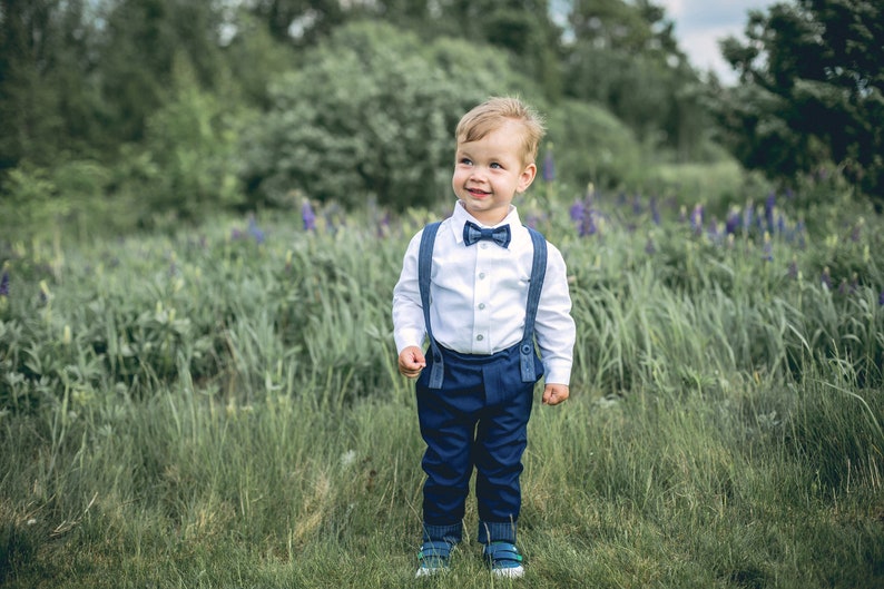 Boys Linen Suit Baby Blessing Outfit Boys Baptism Outfit Etsy